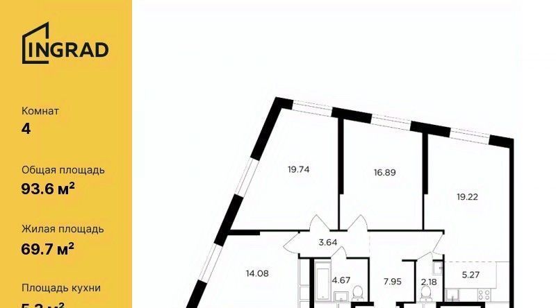 квартира г Москва Давыдково ул Петра Алексеева 14 фото 1