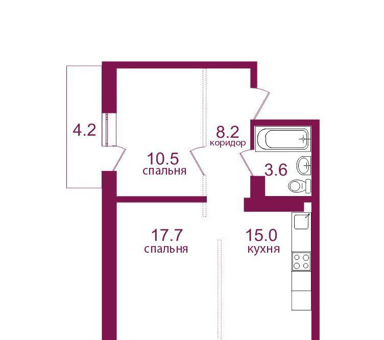 квартира г Иркутск р-н Правобережный мкр Топкинский ЖК «Видный-3» фото 1