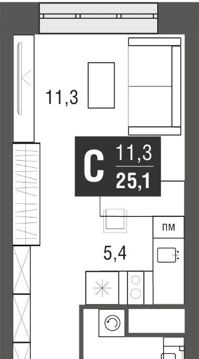 квартира г Москва метро Свиблово проезд Серебрякова 11/13к 1 фото 1