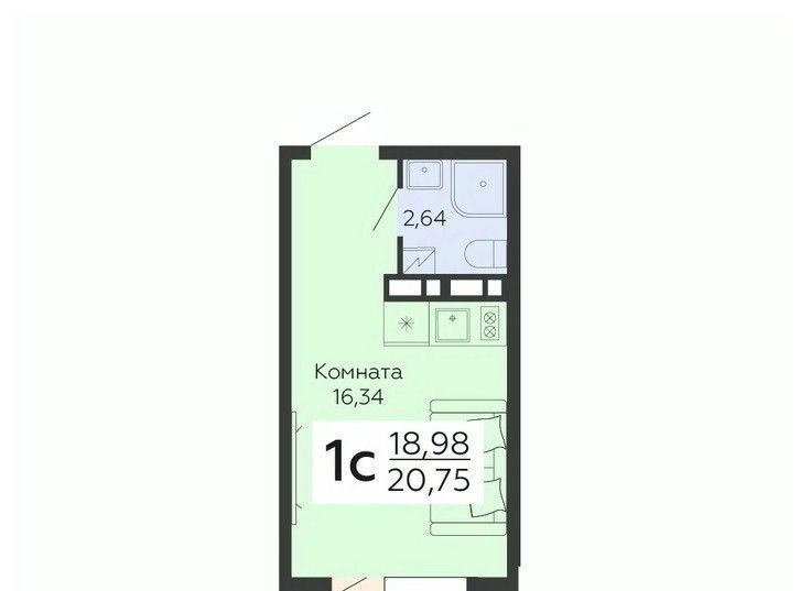 квартира г Воронеж р-н Коминтерновский ул 45 стрелковой дивизии 113 фото 1