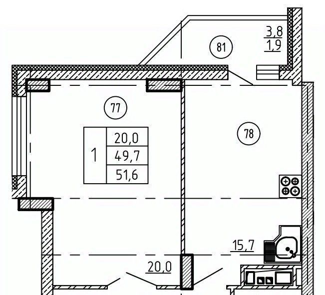 квартира г Воронеж р-н Коминтерновский ул Историка Костомарова 46/8 фото 1