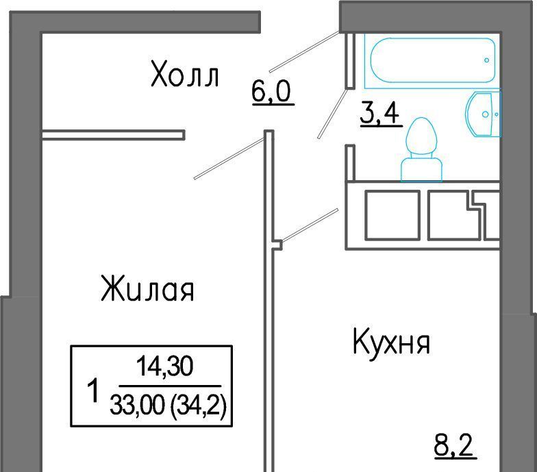 квартира городской округ Красногорск д Сабурово Аникеевка, За Митино жилой комплекс, к 1 фото 1