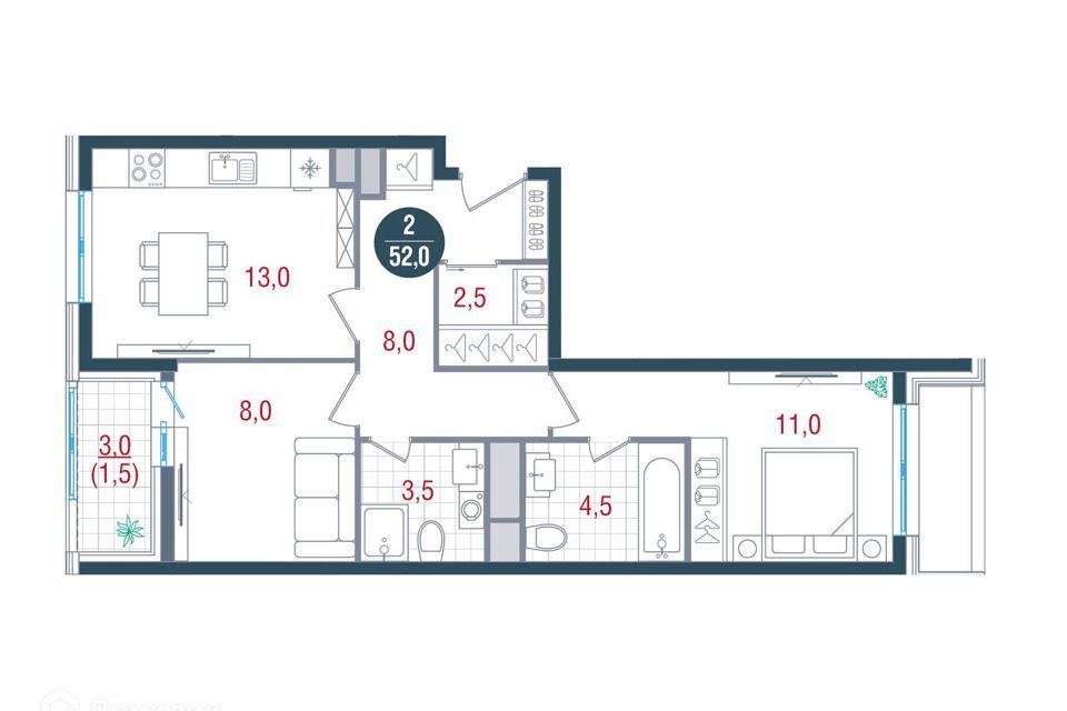 квартира г Москва б-р Кавказский 51с/3 Южный административный округ фото 1