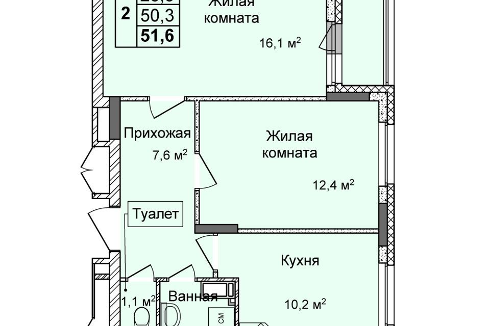 квартира г Нижний Новгород городской округ Нижний Новгород, жилой комплекс Дома на Культуре фото 1