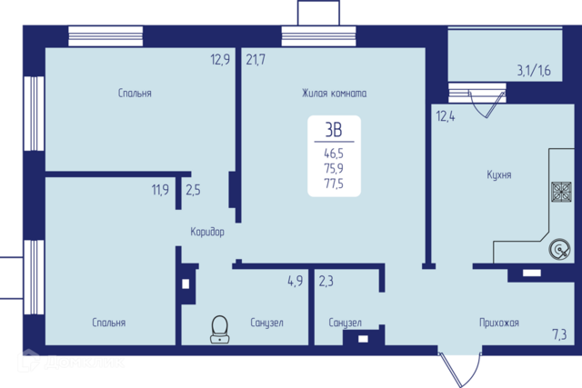 квартира пр-кт Свободный 66л городской округ Красноярск фото