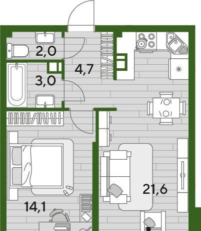 квартира г Краснодар р-н Прикубанский ул им. Анны Ахматовой фото 1