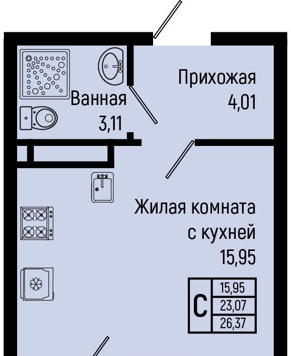 квартира р-н Туапсинский с Ольгинка ул Солнечная Новомихайловское городское поселение фото 1