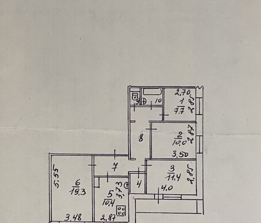 квартира г Омск р-н Кировский ул Дмитриева 5/4 фото 2