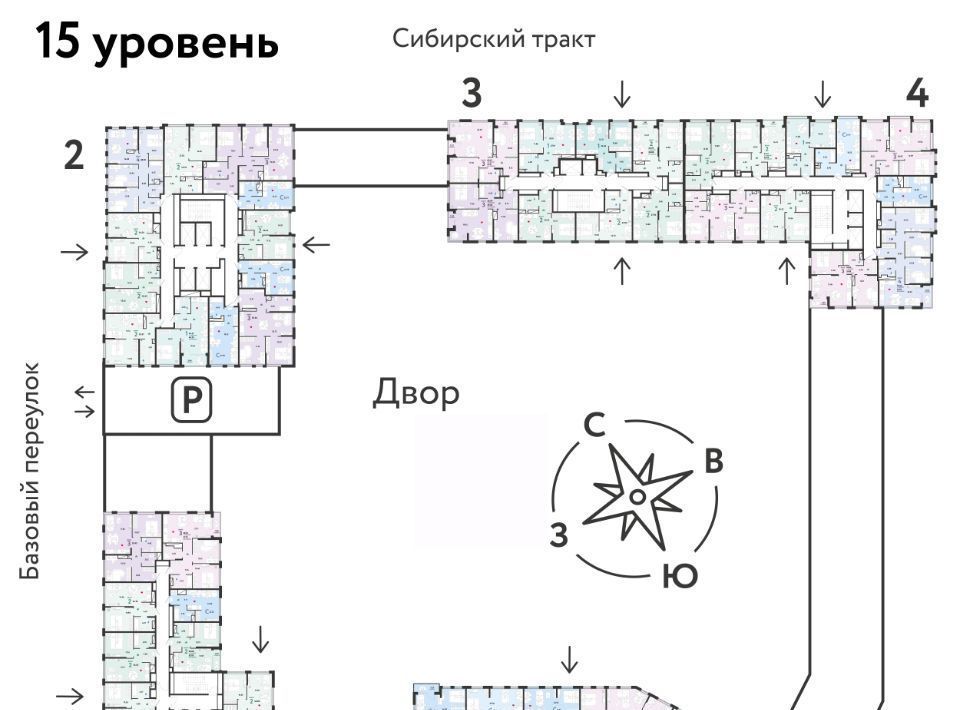 квартира г Екатеринбург микрорайон Сибирский Ботаническая ЖК «Сибирский сад» сад фото 2