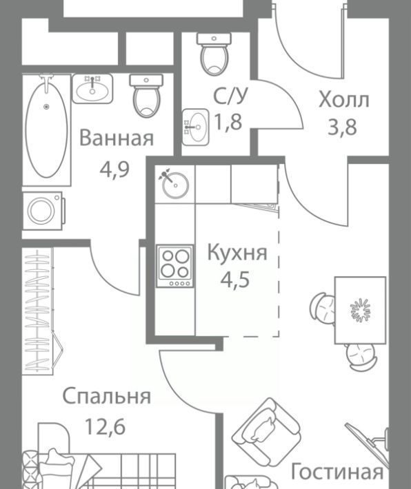 квартира г Москва метро Сетунь ЖК Стеллар Сити фото 1