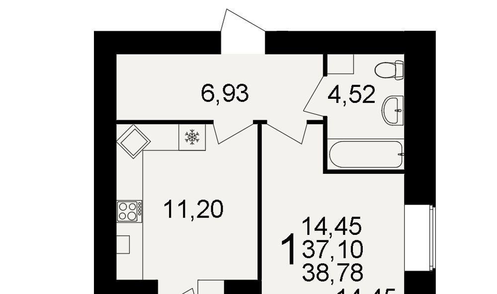 квартира г Рязань р-н Московский ЖК «Видный» фото 1