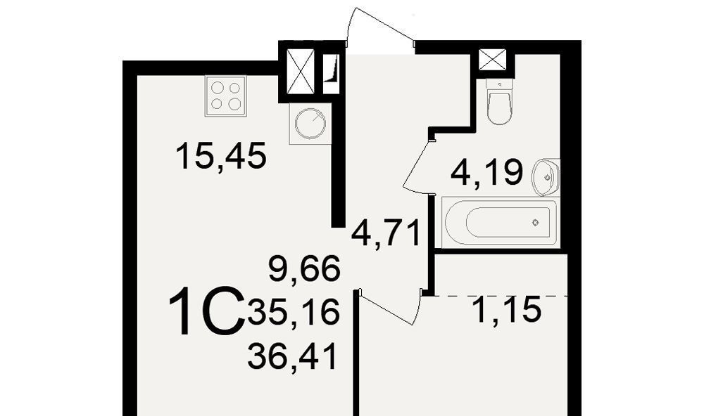 квартира г Рязань р-н Железнодорожный ул Чкалова 21 фото 3