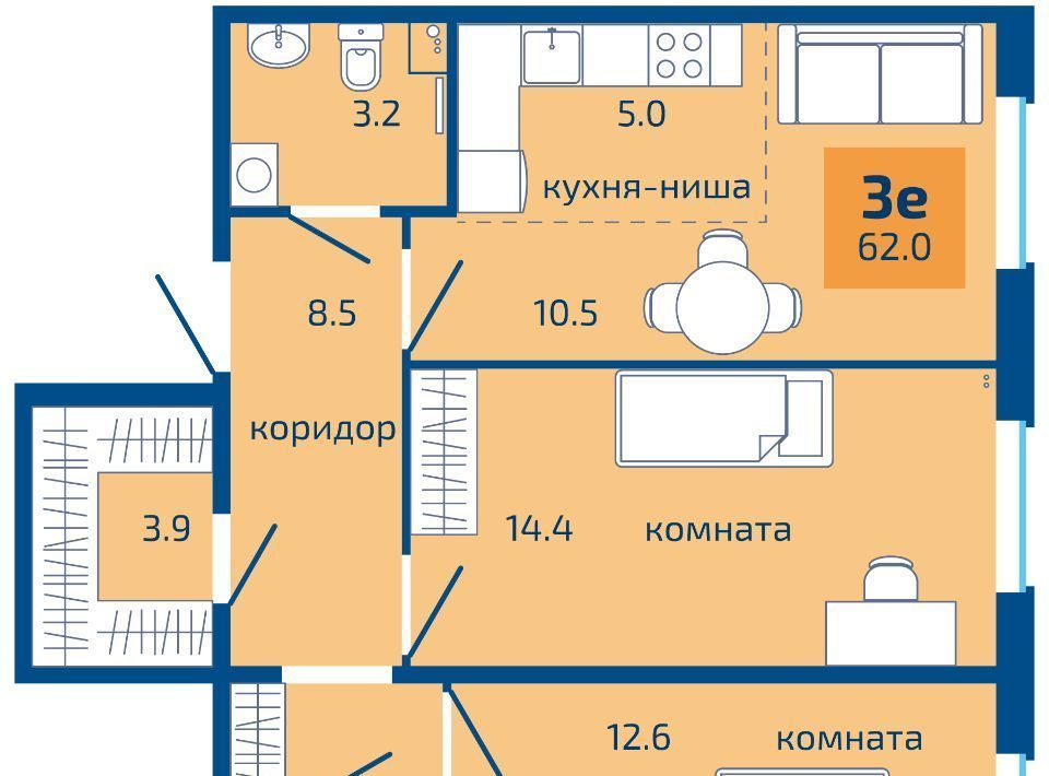 квартира г Пермь р-н Мотовилихинский ул Старшего лейтенанта Гачегова фото 1