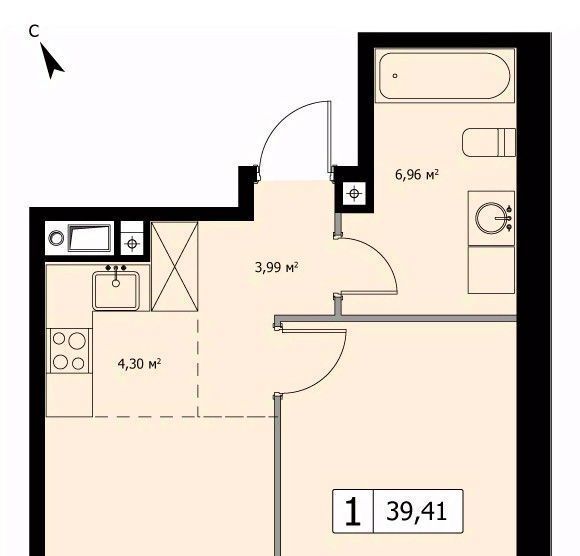 квартира г Москва метро Бульвар Рокоссовского ул 3-я Гражданская 35к/2 фото 1