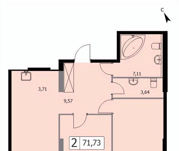 квартира г Москва метро Бульвар Рокоссовского ул 3-я Гражданская 35к/2 фото 1