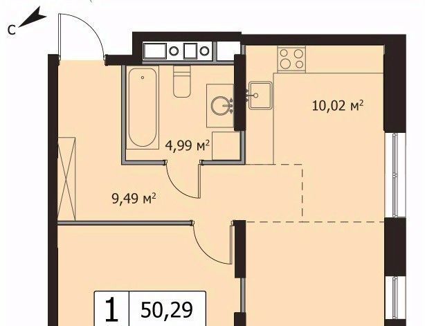 квартира г Москва метро Бульвар Рокоссовского ул 3-я Гражданская 35к/2 фото 1