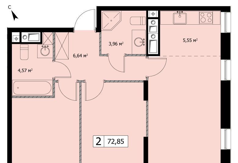 квартира г Москва метро Бульвар Рокоссовского ул 3-я Гражданская 35к/2 фото 10