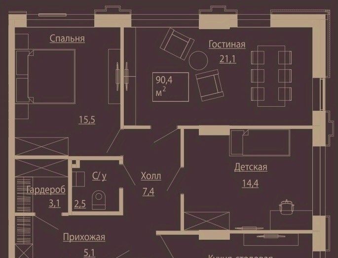 квартира г Новосибирск р-н Центральный ул Чаплыгина 54 фото 1