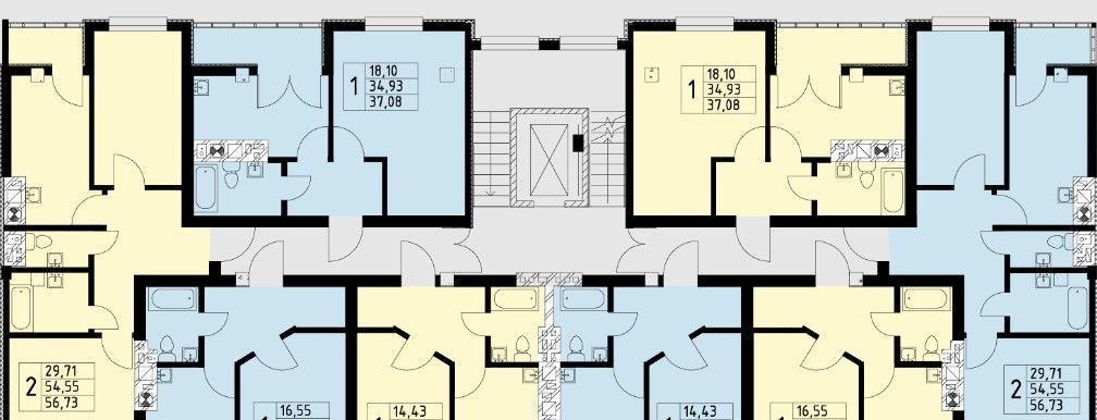 квартира г Калининград р-н Московский ул Аллея смелых 204к/2 фото 2