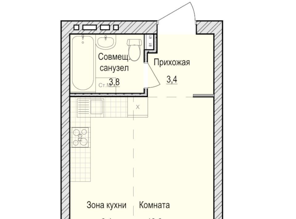 квартира Санвилл жилой комплекс, Завьяловский район, с. Первомайский фото 1