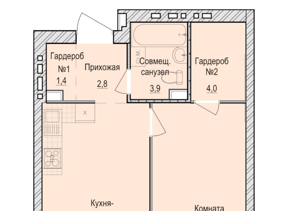 квартира Санвилл жилой комплекс, Завьяловский район, с. Первомайский фото 1