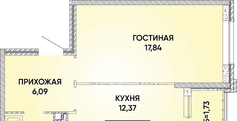 квартира г Краснодар р-н Прикубанский Достояние мкр фото 1