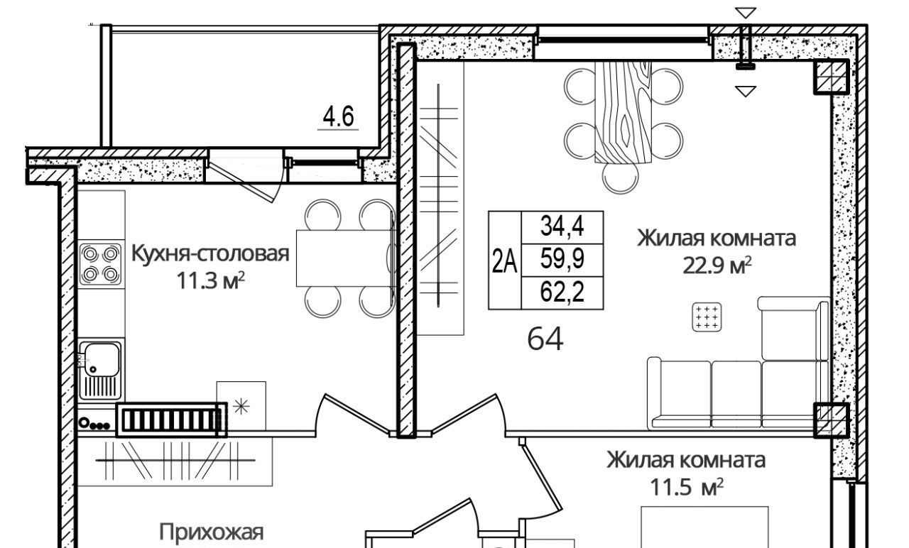 квартира р-н Псковский д Борисовичи ул Дмитрия Яковлева 8 Завеличенская волость фото 1