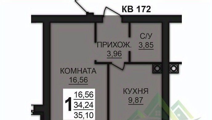 квартира р-н Ивановский д Дерябиха Богданихское с/пос, 78 фото 3