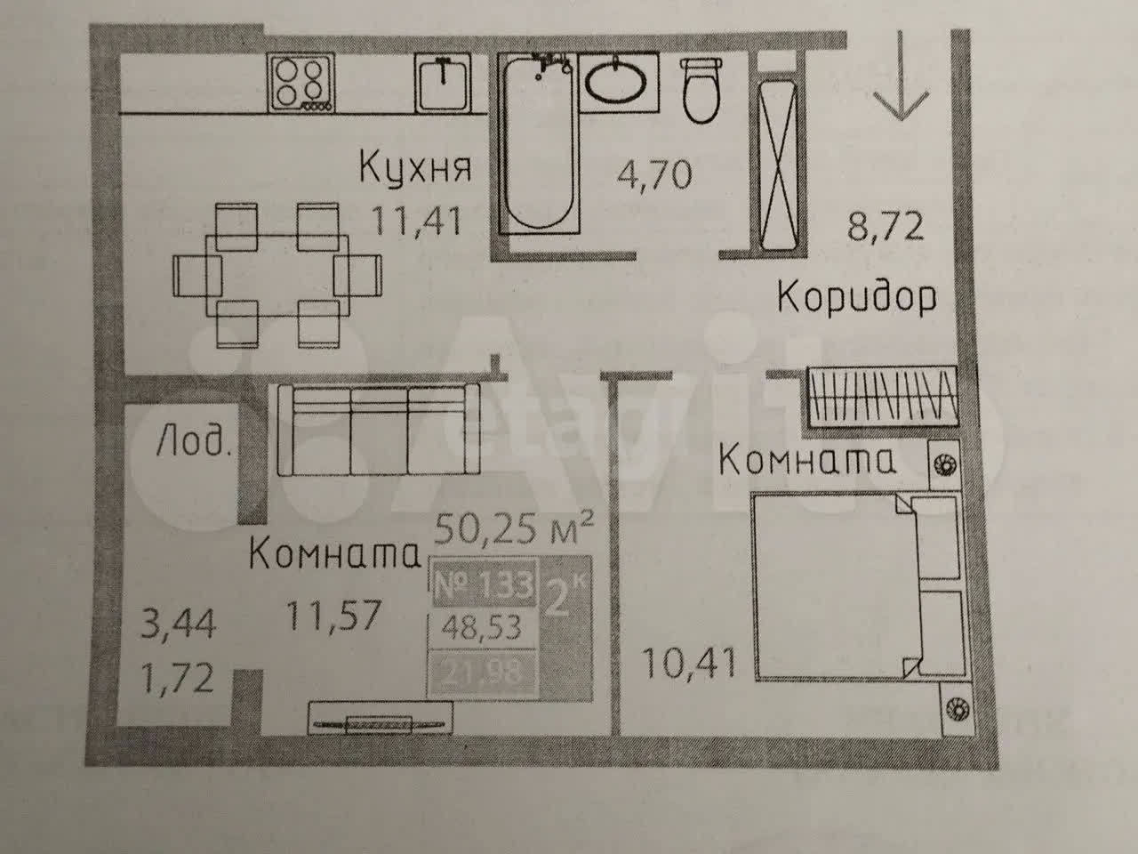 квартира г Симферополь р-н Киевский пр-кт Александра Суворова 11 фото 11