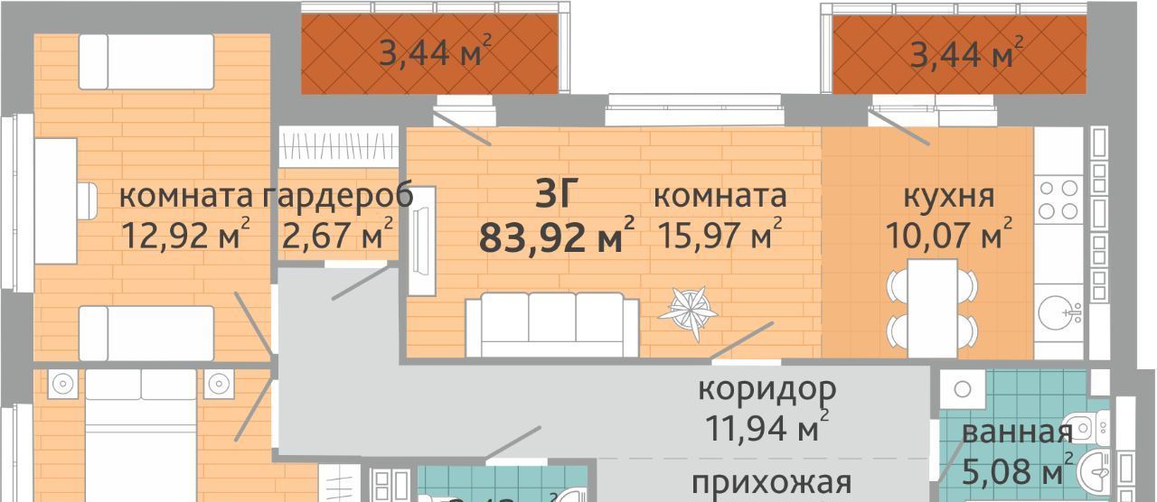 квартира г Екатеринбург р-н Верх-Исетский ВИЗ жилрайон, Семейный квартал Дружный жилой комплекс фото 1