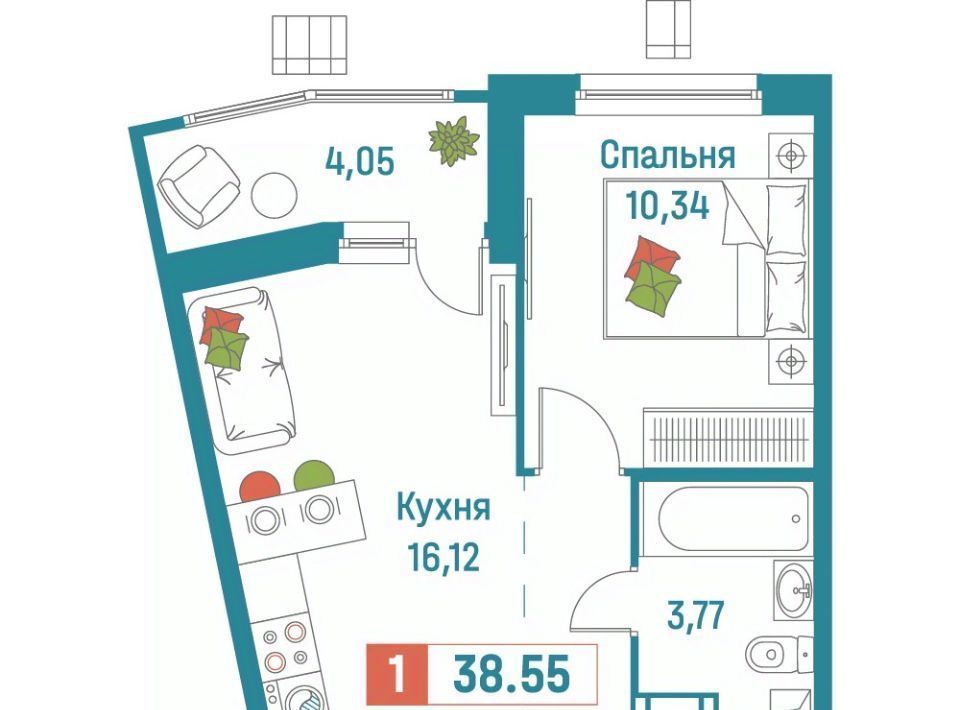 квартира р-н Всеволожский г Мурино ЖК «Графика» Девяткино фото 1