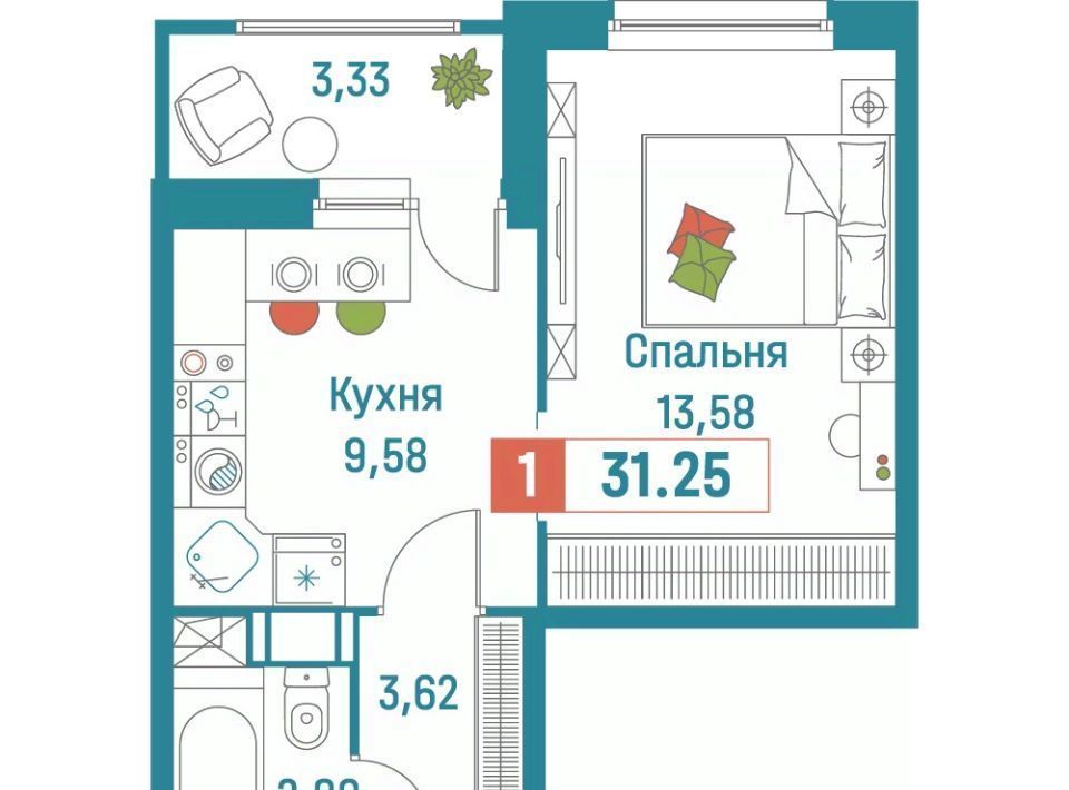 квартира р-н Всеволожский г Мурино ЖК «Графика» Девяткино фото 1