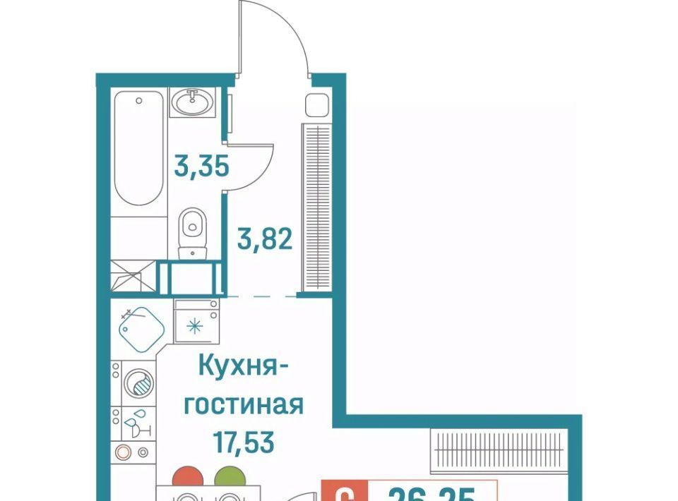 квартира р-н Всеволожский г Мурино ЖК «Графика» Девяткино фото 1