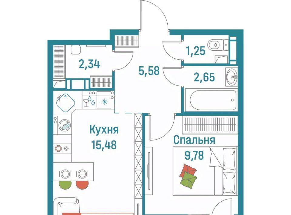 квартира р-н Всеволожский г Мурино ЖК «Графика» Девяткино фото 1