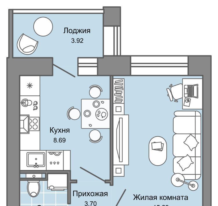 квартира г Киров р-н Ленинский Знак жилой комплекс фото 1