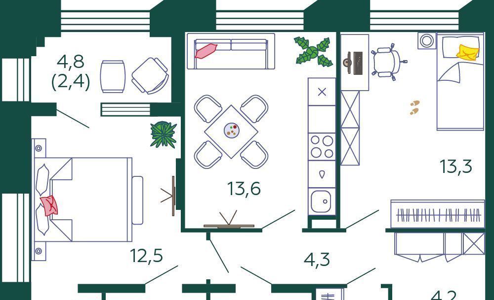 квартира г Москва метро Технопарк ЖК Шагал 2-я оч., к 4 фото 1