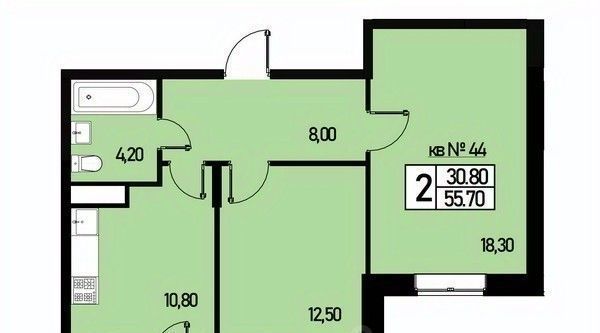 квартира г Москва п Новофедоровское ул Генерала Донскова 27к/1 ТиНАО фото 1