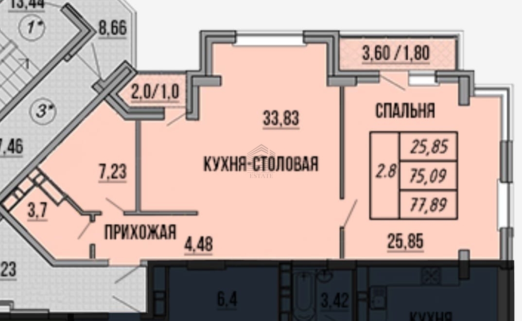 квартира г Краснодар ул им. Митрофана Седина 51/1 муниципальное образование Краснодар фото 6