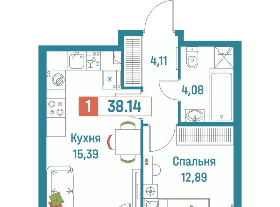 квартира р-н Всеволожский г Мурино ЖК «Графика» Девяткино фото 1