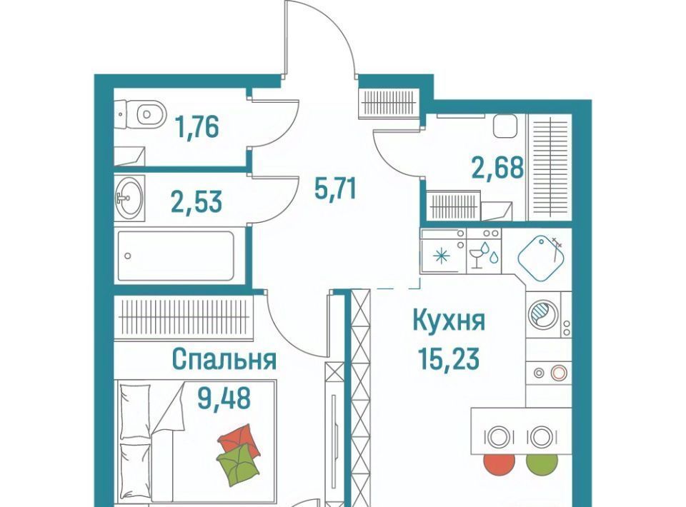 квартира р-н Всеволожский г Мурино ЖК «Графика» Девяткино фото 1