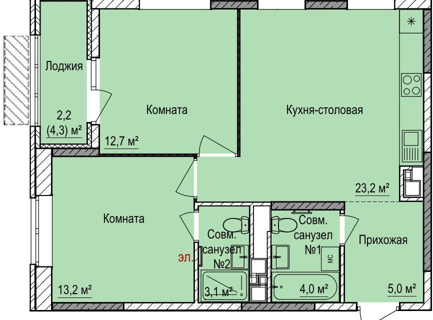 квартира г Ижевск ул 10 лет Октября городской округ Ижевск фото 1