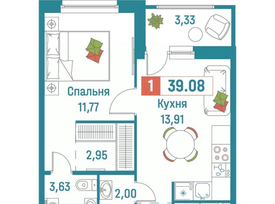 квартира р-н Всеволожский г Мурино ЖК «Графика» Девяткино фото 1