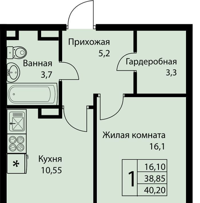 квартира г Краснодар п свх Прогресс п Березовый ЖК Прогресс муниципальное образование фото 1