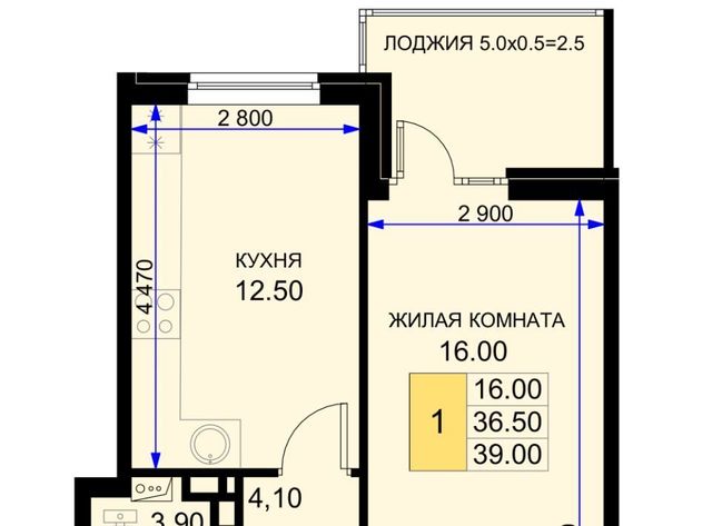 квартира р-н Динской п Южный ЖК «История-2» Южно-Кубанское с/пос фото