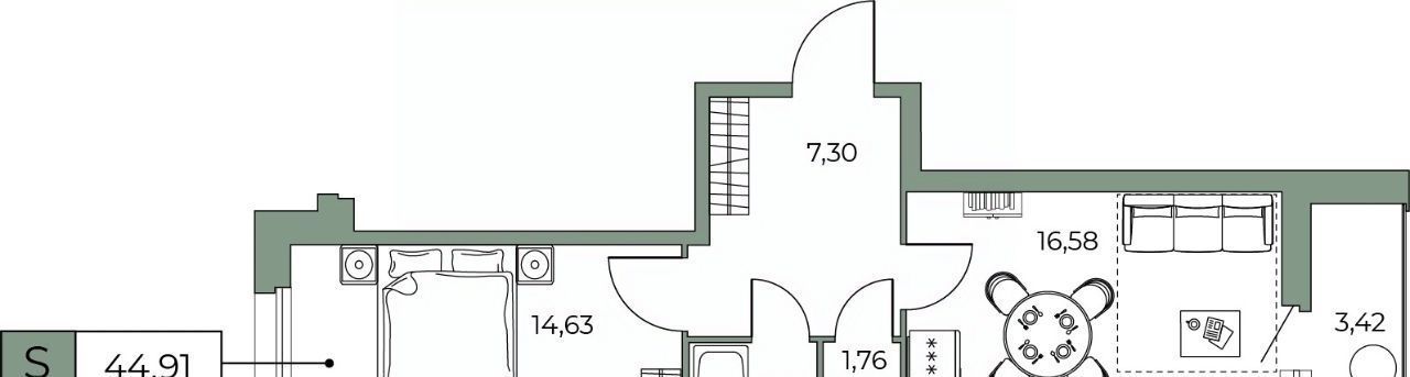 квартира г Санкт-Петербург метро Обухово ул Русановская 20к/1 фото 1