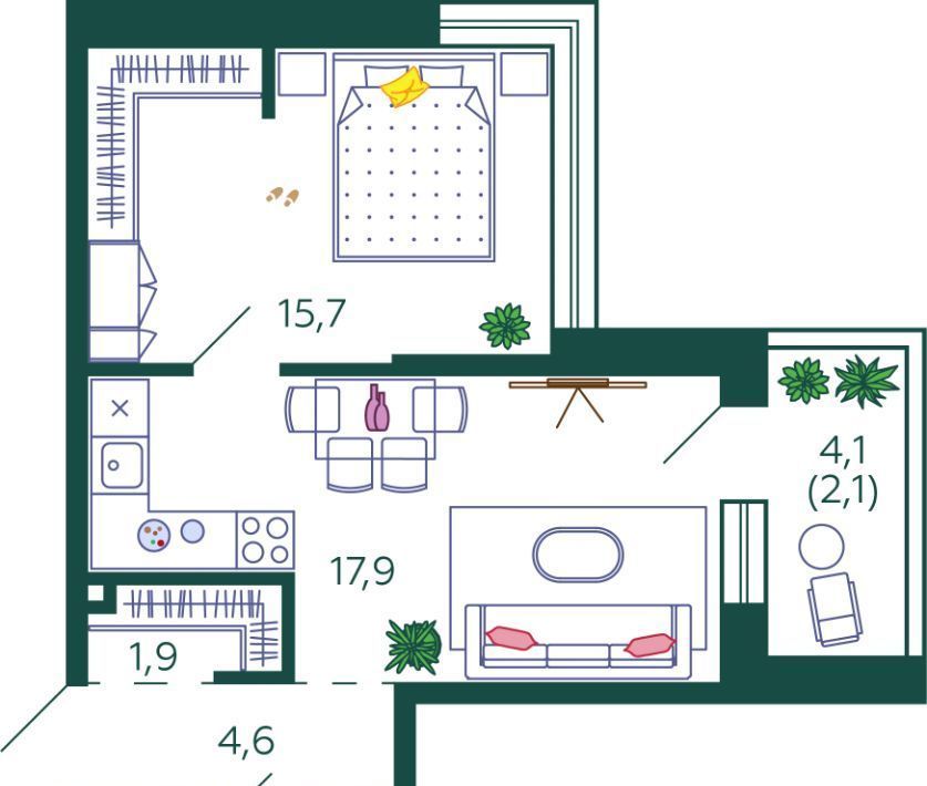 квартира г Москва метро Нагатинская ЖК Шагал 1-я оч., к 5 фото 1