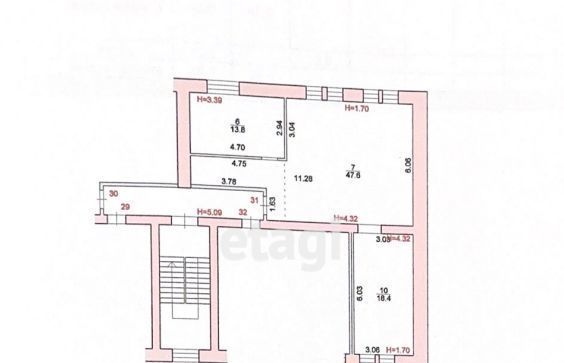 квартира г Кострома ул Черногорская 8 фото 22