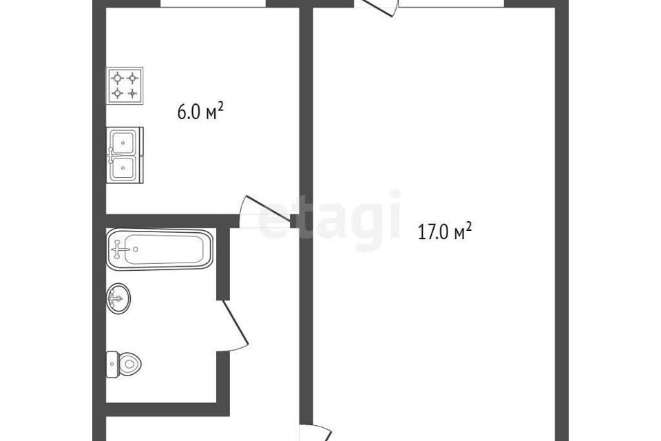 квартира г Пыть-Ях 1-й микрорайон, 18, Нефтеюганский район фото 2