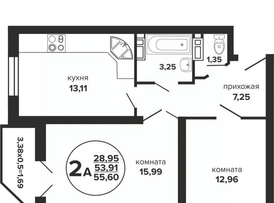 квартира г Краснодар р-н Прикубанский ул Российская 257/7 1 фото 1