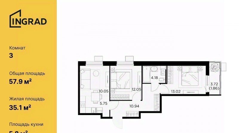 квартира г Пушкино ЖК Новое Пушкино к 27, Медведково фото 1